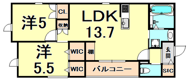 兵庫県西宮市笠屋町 間取り