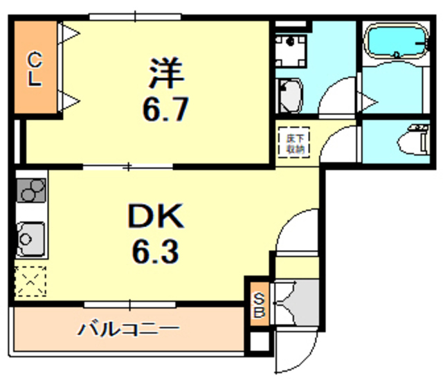 兵庫県神戸市垂水区下畑町 間取り