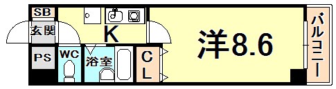 エスポワール西宮北口 間取り