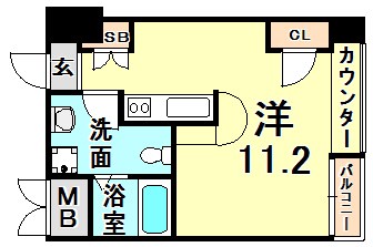 シャンブル杭瀬 間取り