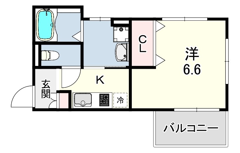 S.APT.王居殿3 間取り