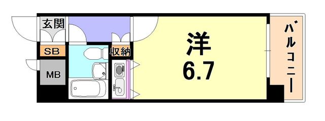 朝日プラザアルファポート神戸 間取り