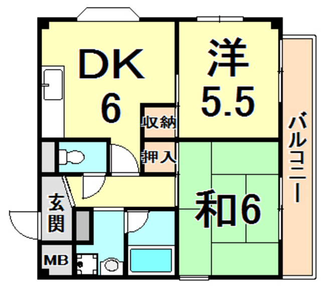 兵庫県西宮市甲子園一番町 間取り
