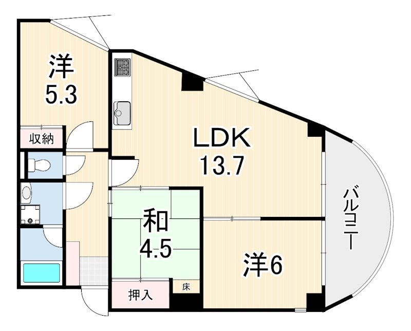 ステラ田中町 間取り