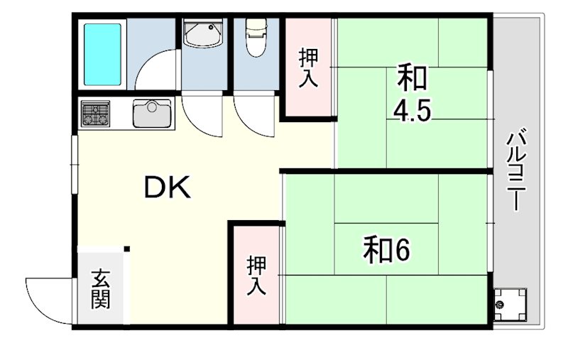 名谷マンション 間取り