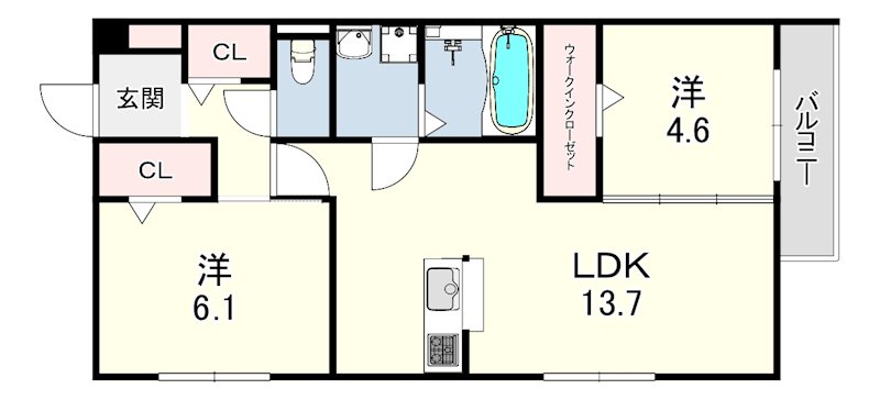 CREST明石 間取り