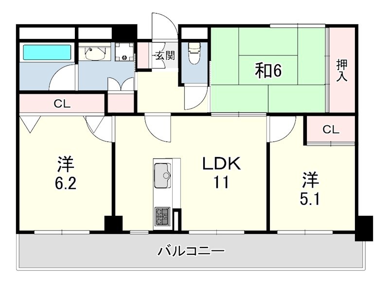 カサベラ御影中町 間取り