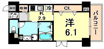アベニューKOBE山本通り 間取り
