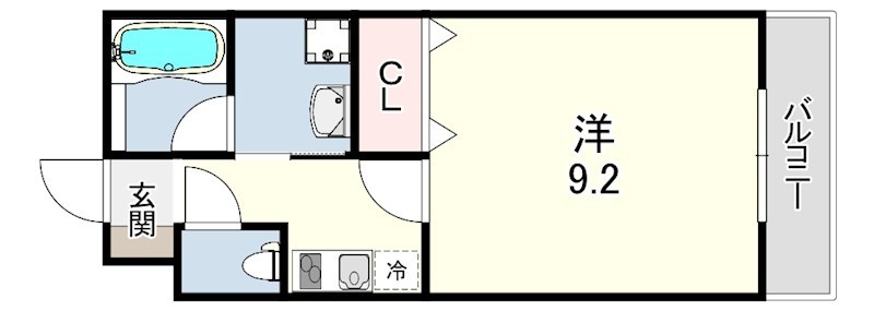 ハイツ湊川 間取り