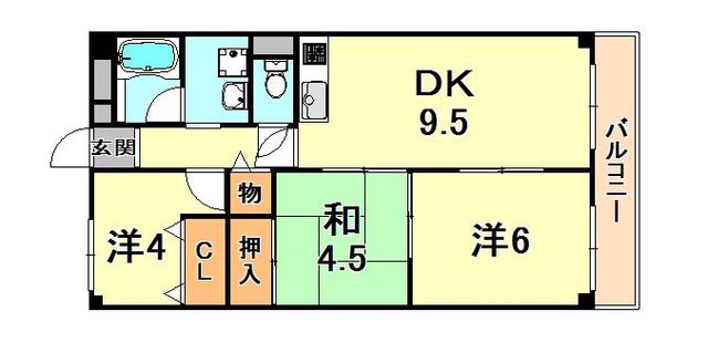 兵庫県神戸市東灘区森北町６丁目 間取り