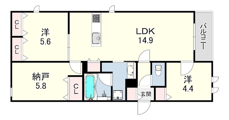 VIVRE3苦楽園 間取り
