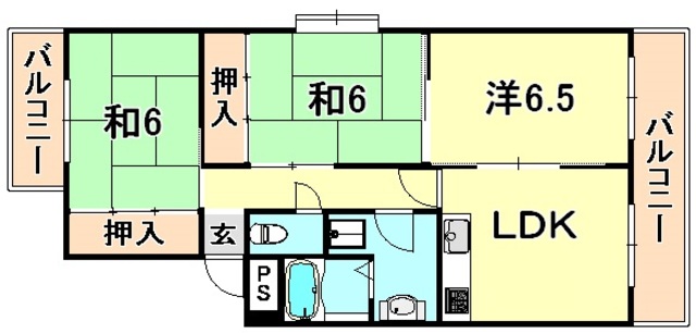 サンパレス21御影2 間取り