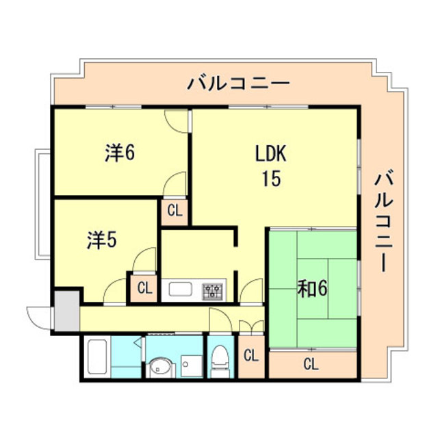 ヴァーチュアスあさぎり 間取り