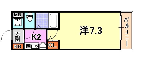 エステムコート新神戸エリタージュ 間取り