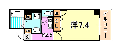 アスヴェル神戸元町 間取り