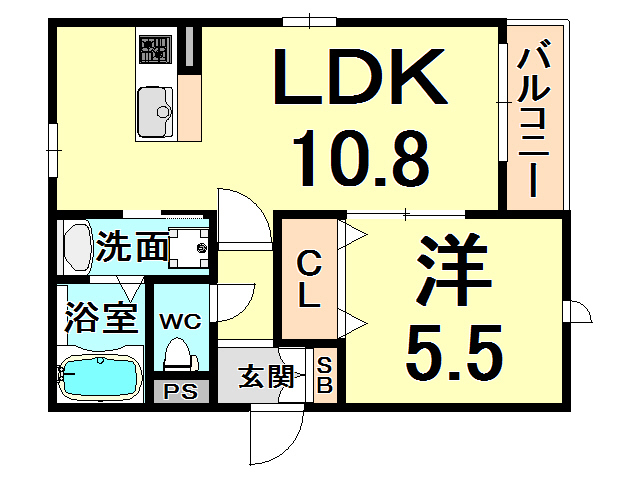 兵庫県尼崎市南清水 間取り