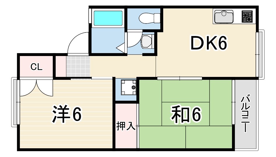 セジュール日野2 間取り