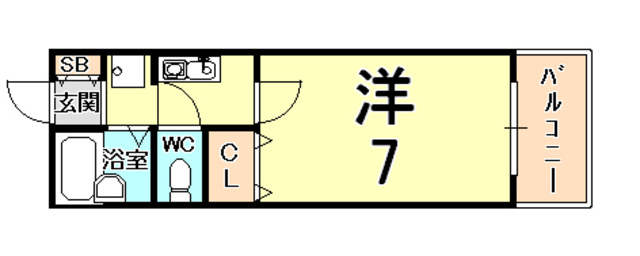 セジュール西宮今津 間取り