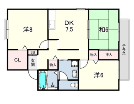 グリーンパーク鴻池 間取り