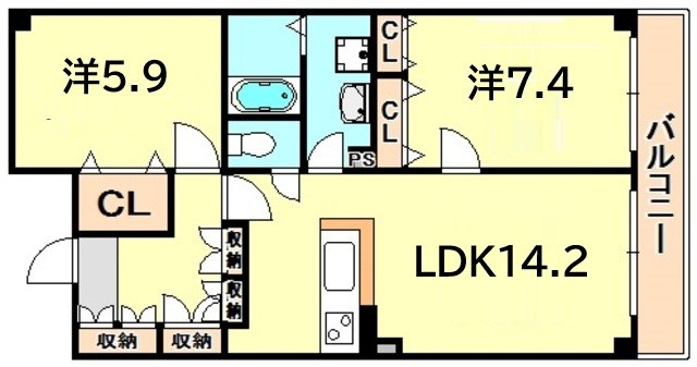 兵庫県西宮市薬師町 間取り