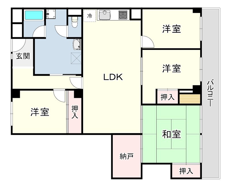 スターハイツ住吉川 間取り
