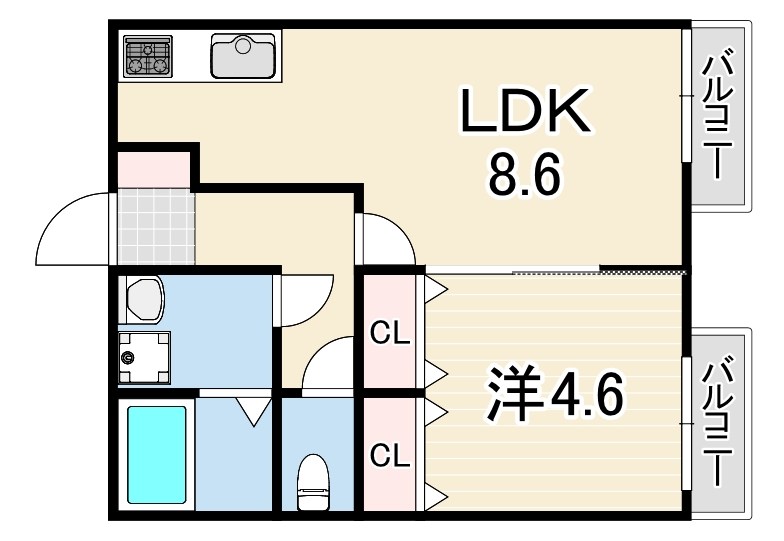 兵庫県西宮市瓦林町 間取り