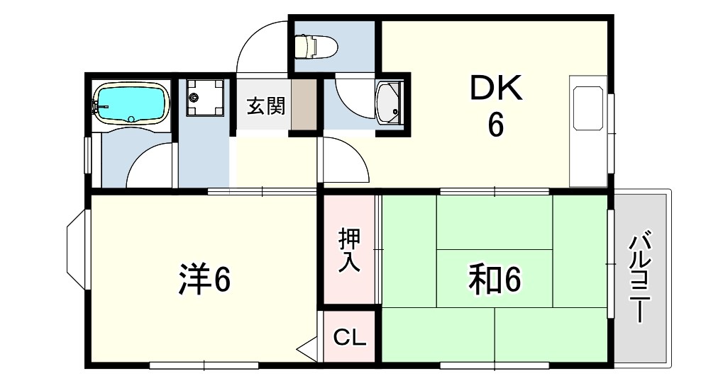 グリーンフォレスト武庫之荘3 間取り