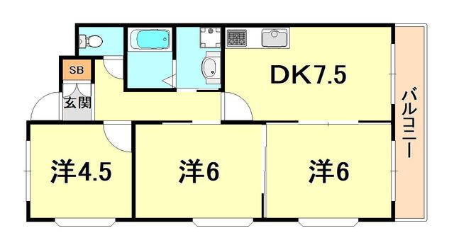 エスポワール六甲 間取り