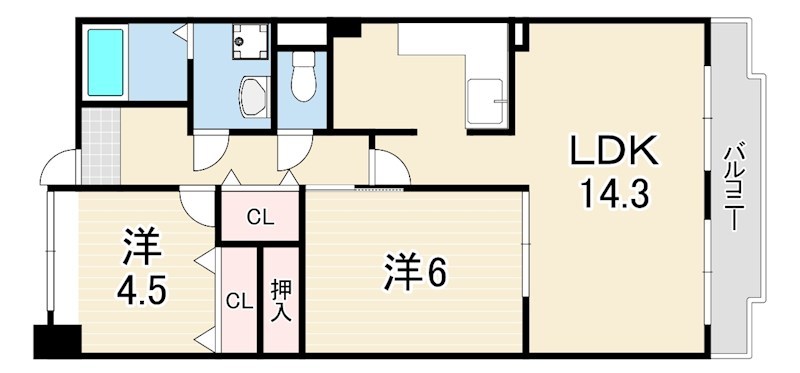 兵庫県神戸市東灘区御影塚町３丁目 間取り