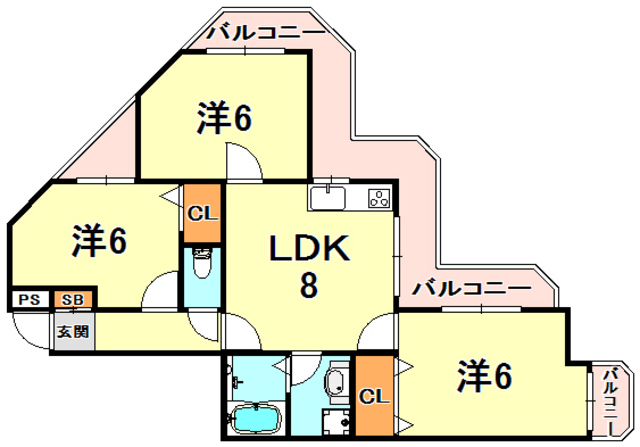 アプリーレ御影 間取り