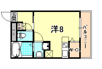 ウォームスヴィル神戸元町JP 間取り