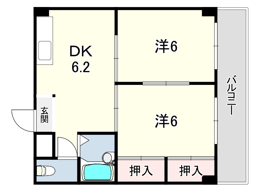 セオ・コート潤和 間取り