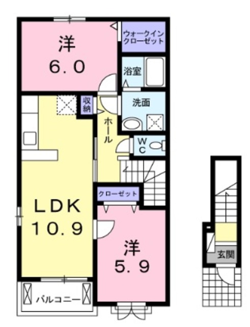 兵庫県明石市魚住町西岡 間取り
