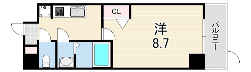 アドバンス神戸マリス1 間取り