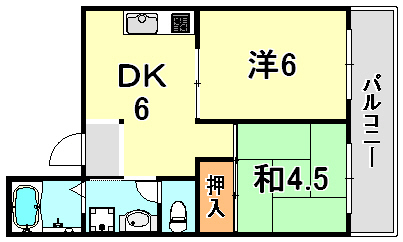 兵庫県神戸市長田区房王寺町７丁目 間取り