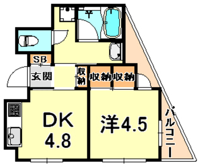 すずかけ２号館 間取り