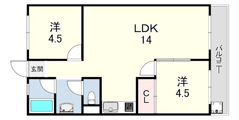 カルム魚住 間取り