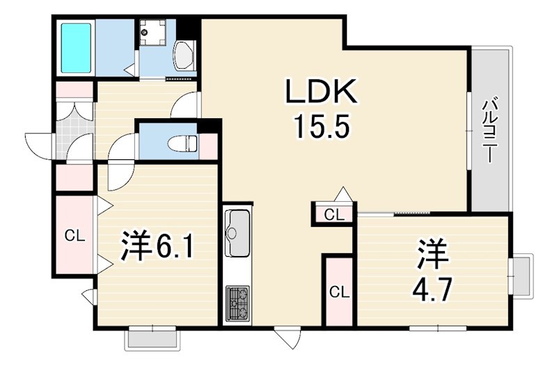 サグレス甲子園口 間取り