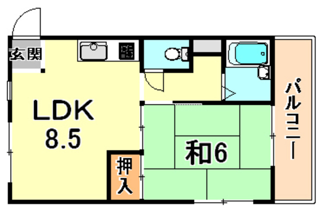 兵庫県神戸市東灘区西岡本１丁目 間取り