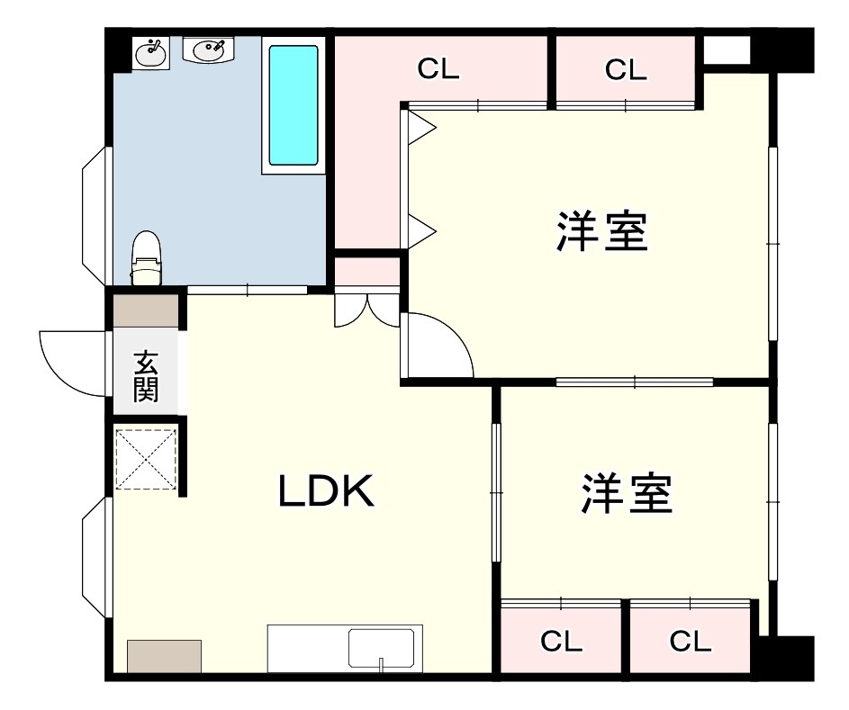 フォルザ住吉 N棟 間取り