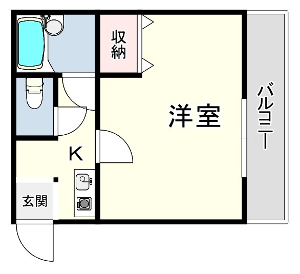 Kマンションムサシ 間取り