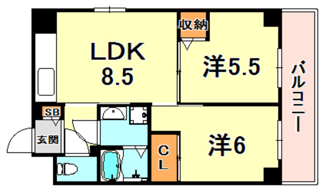兵庫県神戸市東灘区御影石町１丁目 間取り