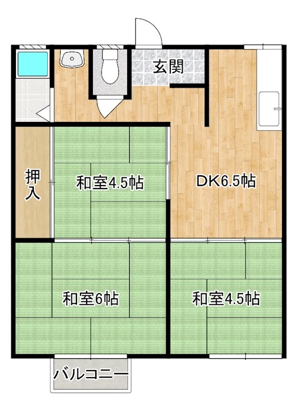 コーポラス竜宮  間取り