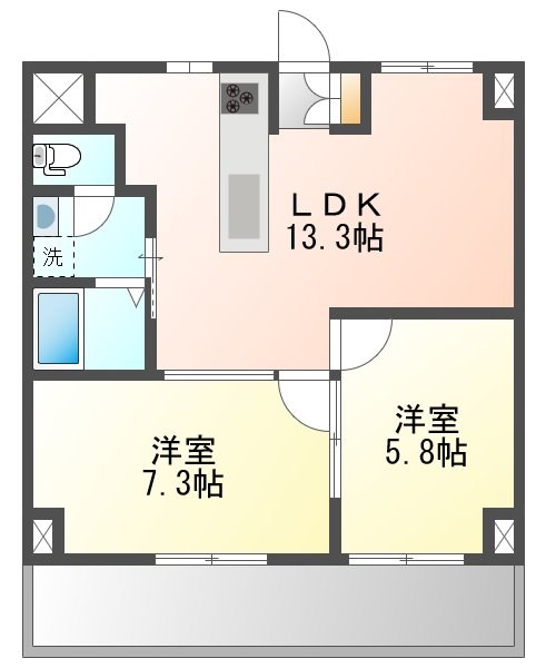 エバーライフ箱崎第３ 間取り
