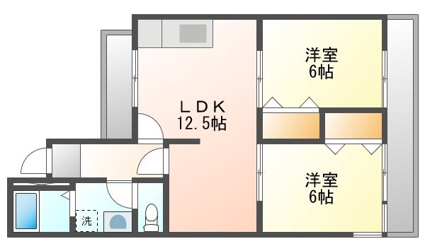 ハイツ藤 間取り