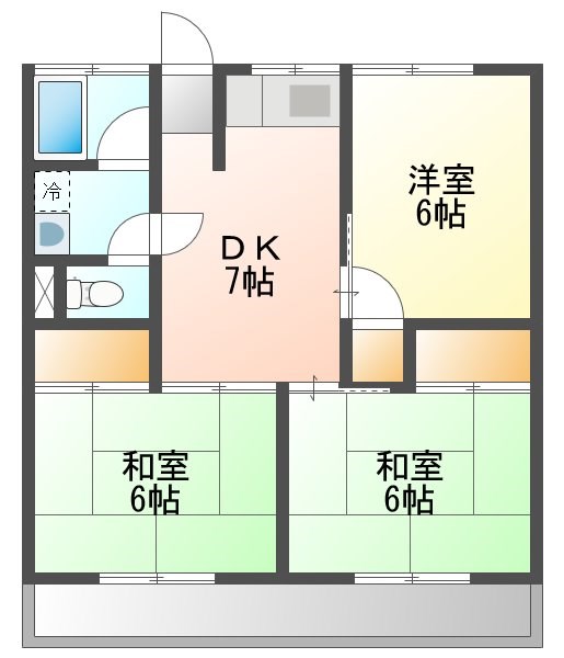 コーポ簑原 間取り