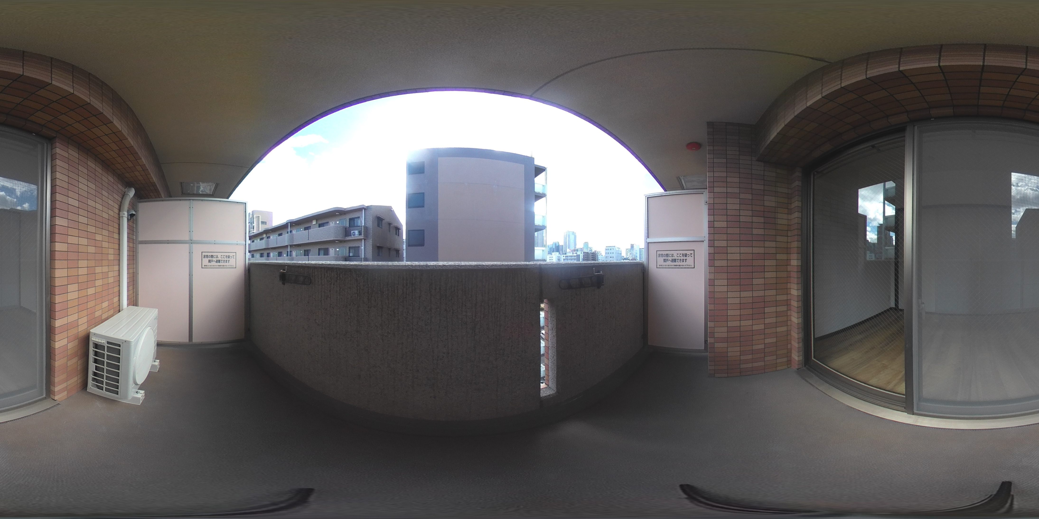 ラルテ中津   ベランダ
