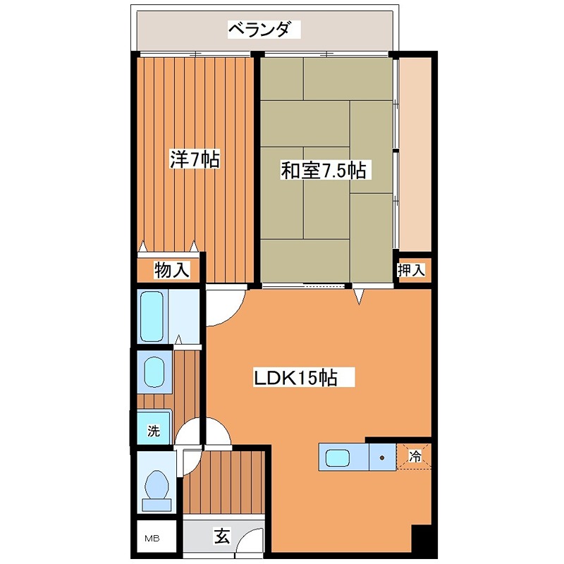 クレアジオーネ岸和田 間取り