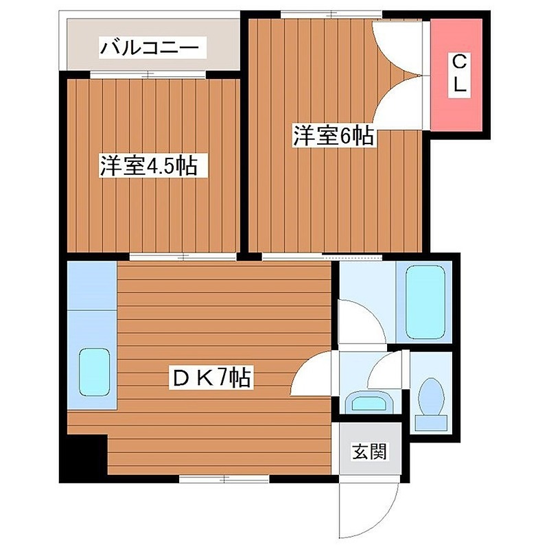 サンシャインＭＫＭ東小橋   間取り