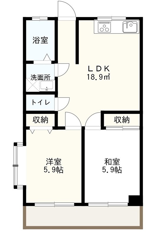 ロイヤルハイツ橿原 間取り